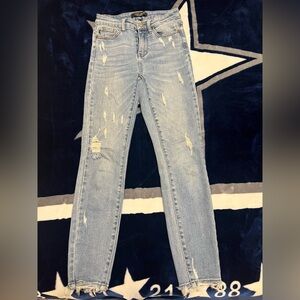 Distressed Light Blue Women's Jeans